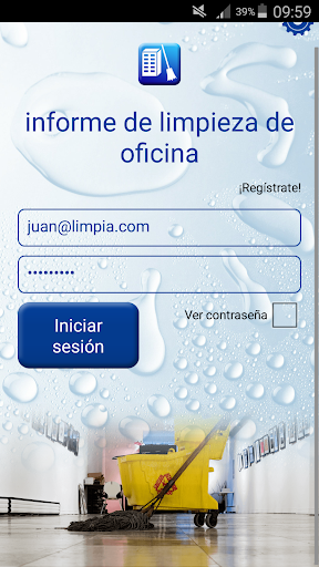 Vista previa de la aplicación