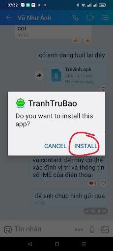 Android application Tranh tru bao Tra Vinh screenshort