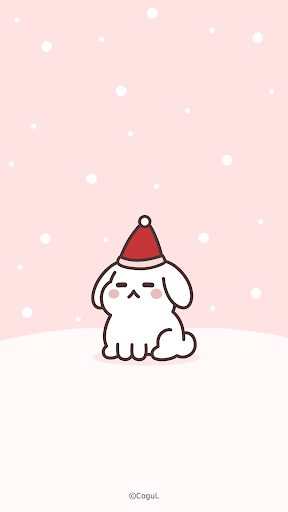Android application 카카오톡 테마 - 슬리피 버니_크리스마스 screenshort