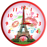 Cute Paris Clock Widget icon