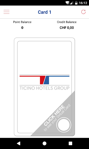 Android application THG - FIDELITY CARD screenshort