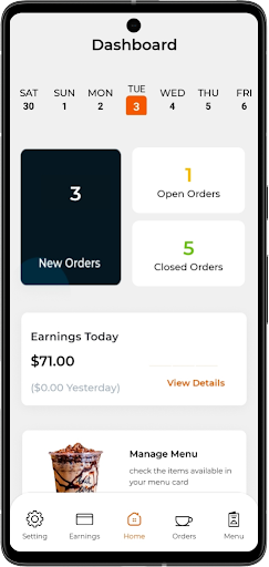 Android application BRU'D Rewards Merchant screenshort