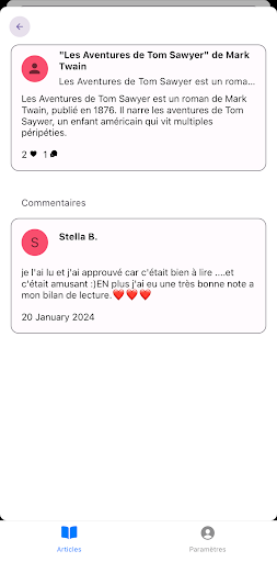 Android application Balzac screenshort