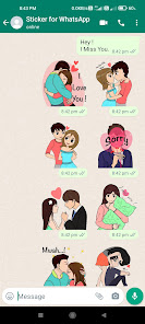 Captura 1 WAStickers.ly Kiss Stickers android