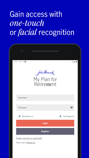 John Hancock Retirement Screen 2