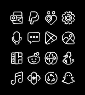 LineBula Silver – icon Pack v1.0 Patched Mod 3
