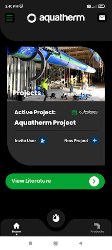 Android application Aquatherm FieldPro screenshort