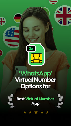 Android application Virtual Phone Number & 2nd WA screenshort