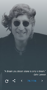 Captura de Pantalla 7 John Lennon Quotes and Lyrics android