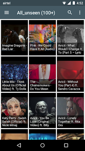 Android application Vevo Videos App screenshort