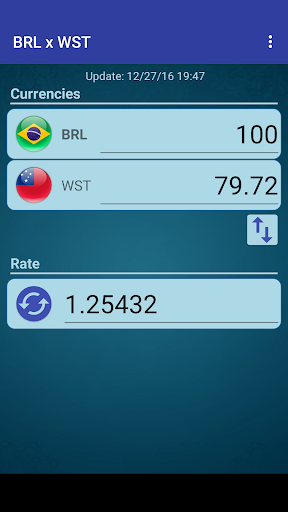 Android application Brazil Real x Samoan Tala screenshort