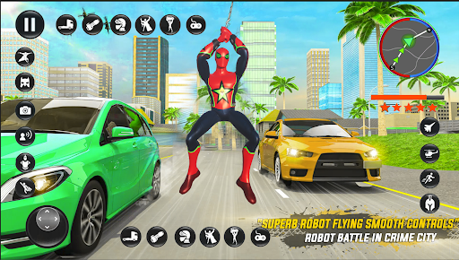 Android application Spider Fighting Rope Hero Man screenshort