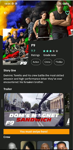 Coffsy Movie App Screen 2