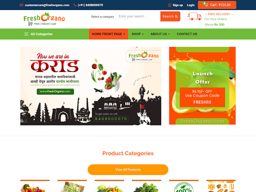 FreshOrgano - Buy fruits and veg
