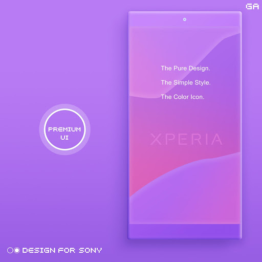 Android application Theme XPERIA ON| Be Purple screenshort