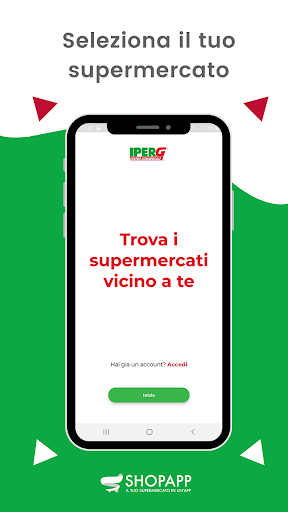Android application IPERG - Spesa on line screenshort