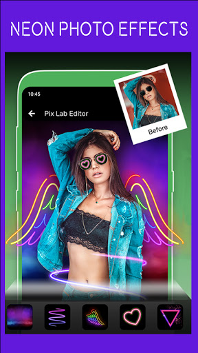 Android application Neon Photo Editor Ultimate screenshort