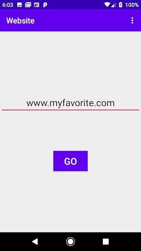 Website jumps to a favorite we Screen 3