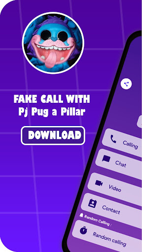 Android application fake call pj from pug screenshort
