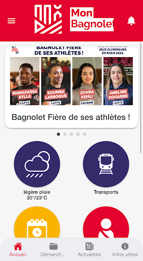 Android application Mon Bagnolet screenshort