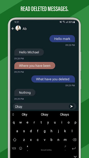 Android application Retrieve deleted messages- RDM screenshort