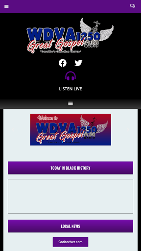Android application WDVA Radio screenshort