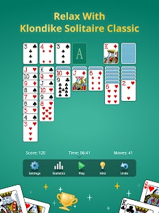 Solitaire Klondike classic. Screenshot