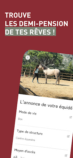 Android application HorseSinergia - Demi-pension screenshort