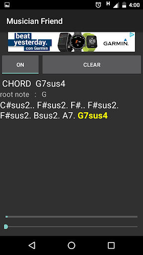 Musician Friend Chord Detector Screen 2