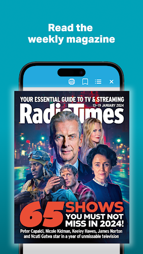 Screenshot of Radio Times Digital Magazine