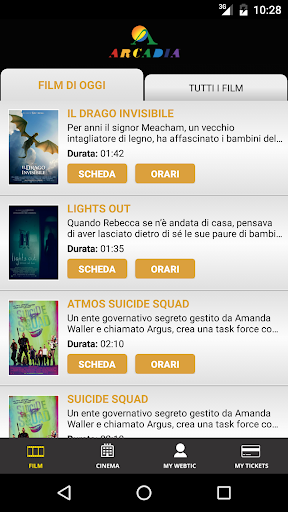 Webtic Arcadia Cinema Screen 2
