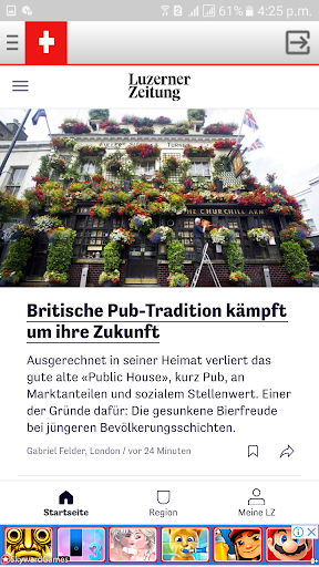 Switzerland Newspapers Screen 3