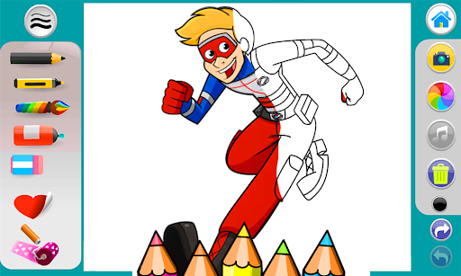 Android application Captain Henry Danger Coloring screenshort