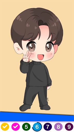 Kpop Games Kawaii Coloring screenshot 0