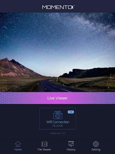 Android application Momento M6 Dash Cam Viewer screenshort