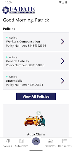 Fadaie Insurance Services Screen 2