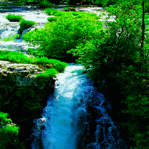 Green Forest Waterfall LWP  Icon