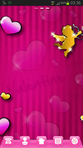 Lovely Pink Theme GO Launcher Screen 2