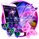 Cover Image of Download Neon ButterFly Launcher Theme 2.0 APK