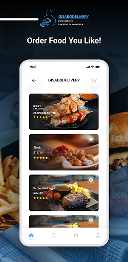 Android application GisaboDelivery screenshort