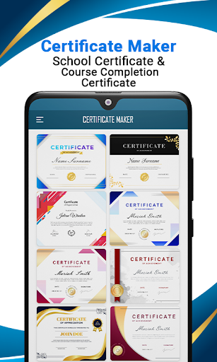 Certificate Maker App Screen 3