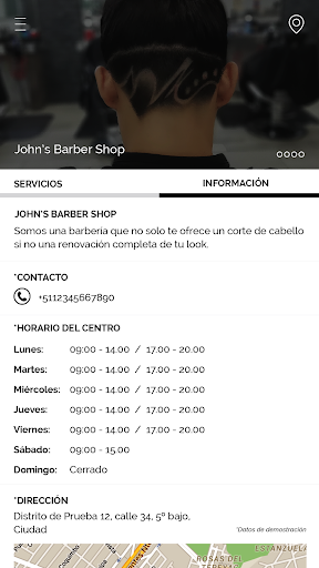 Johns Barber Shop Screen 2