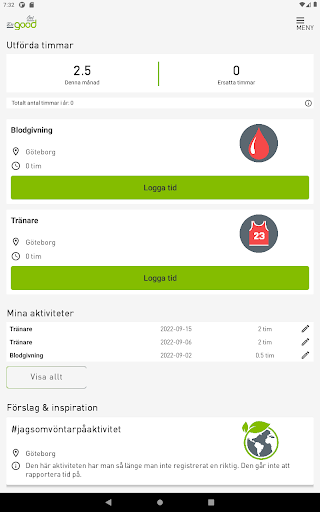 Android application Do Good Get Good screenshort