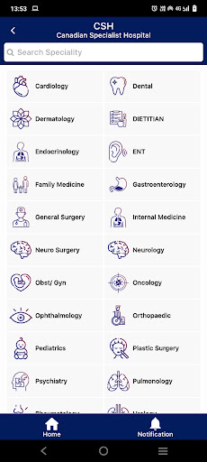 Canadian Specialist Hospital Screen 3
