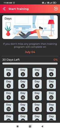 Android application Women Lose Weight from Home screenshort