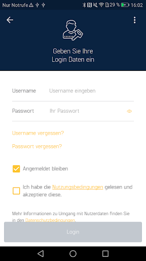 Android application Kündig Mitarbeiter App screenshort