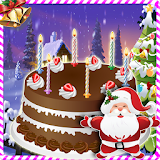 Cake maker christmas games icon