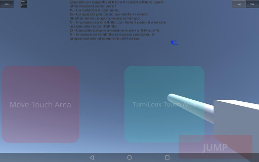 Android application PROVA TRAPPOLA FISICA screenshort