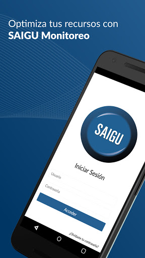 Android application SAIGU Monitoreo screenshort