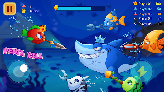 Fish War - Shark Battle IO 0.0.2 APK + Mod (Unlimited money) untuk android